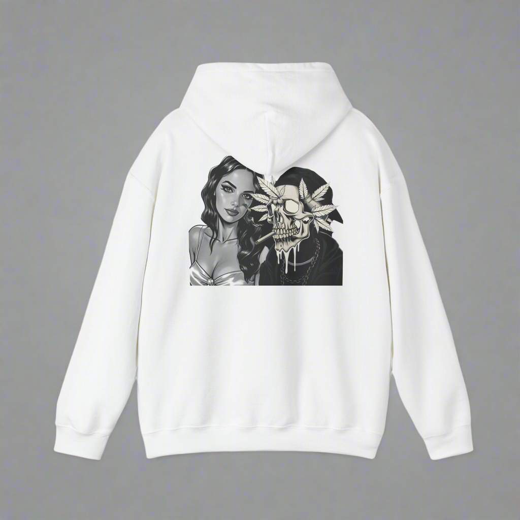 Graphic Hoodie~ white,blue,purple,pink and blue