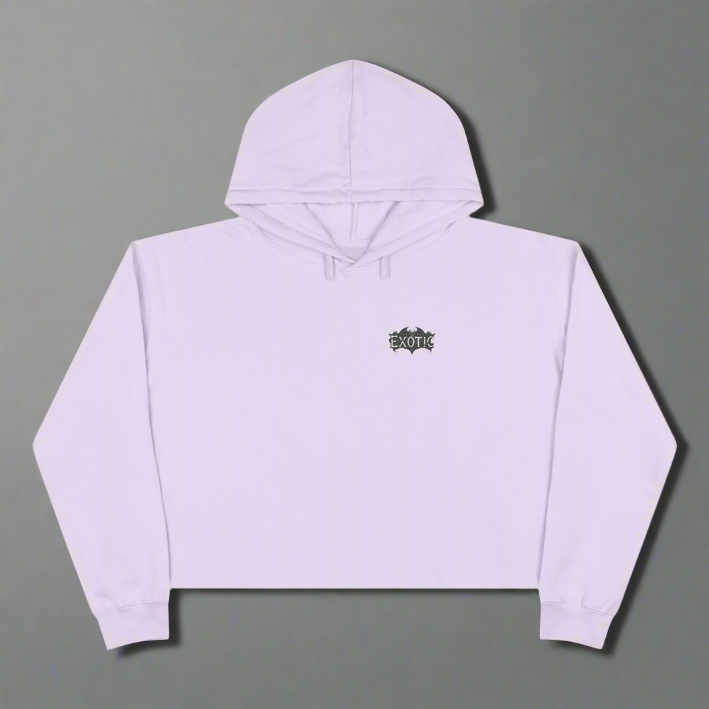 Cropped Hoodie~ black, white, grey,purple and pink
