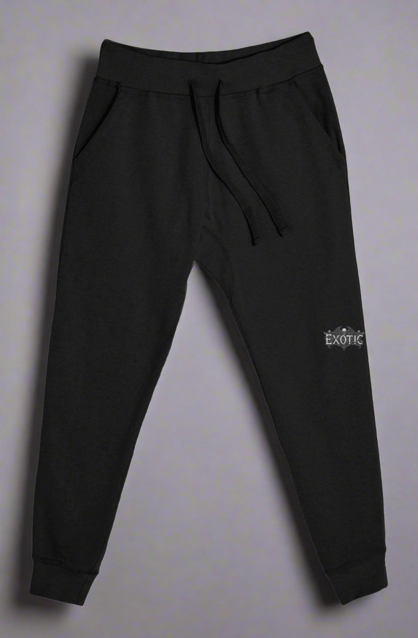 Graphic Unisex Joggers~ black and grey