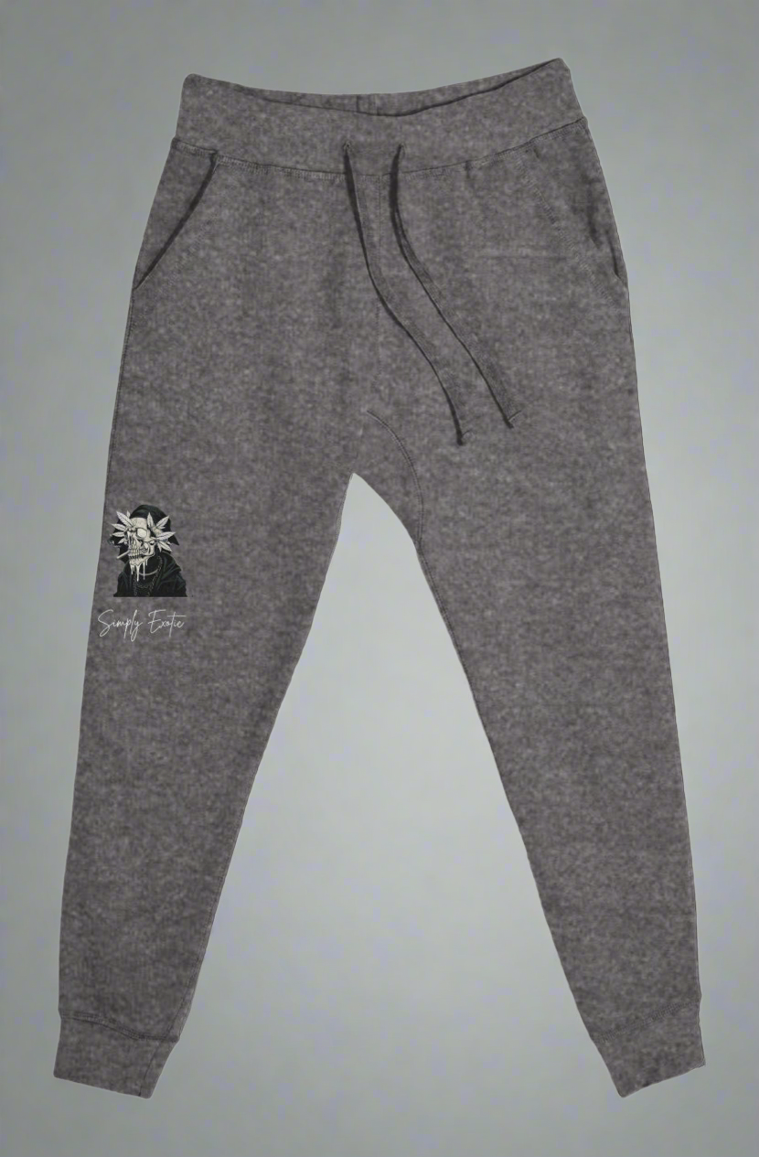 Graphic Unisex Joggers~ black and grey