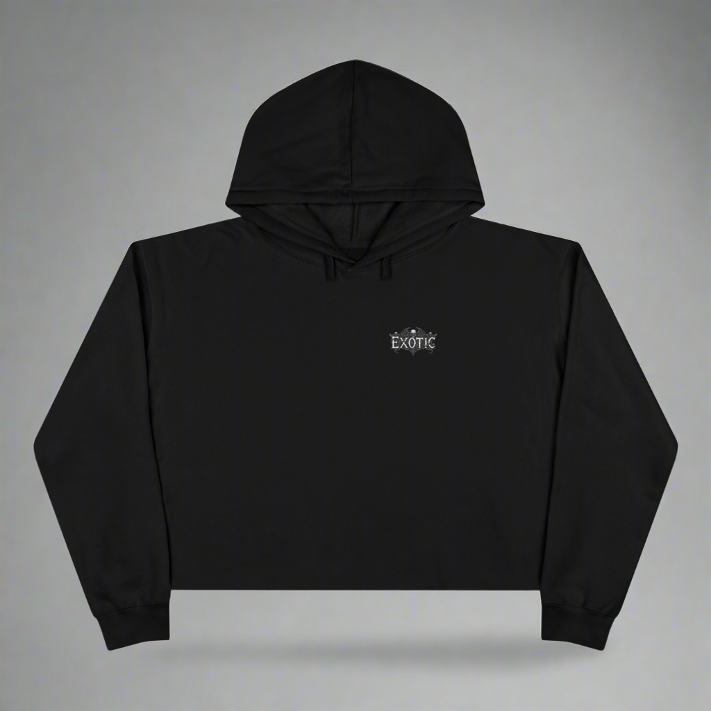 Cropped Hoodie~ black, white, grey,purple and pink
