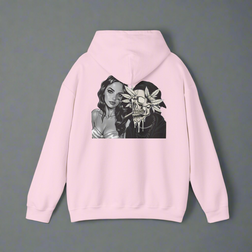 Graphic Hoodie~ white,blue,purple,pink and blue