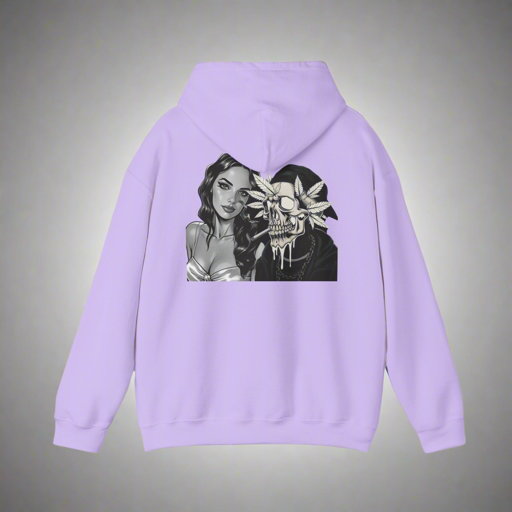 Graphic Hoodie~ white,blue,purple,pink and blue