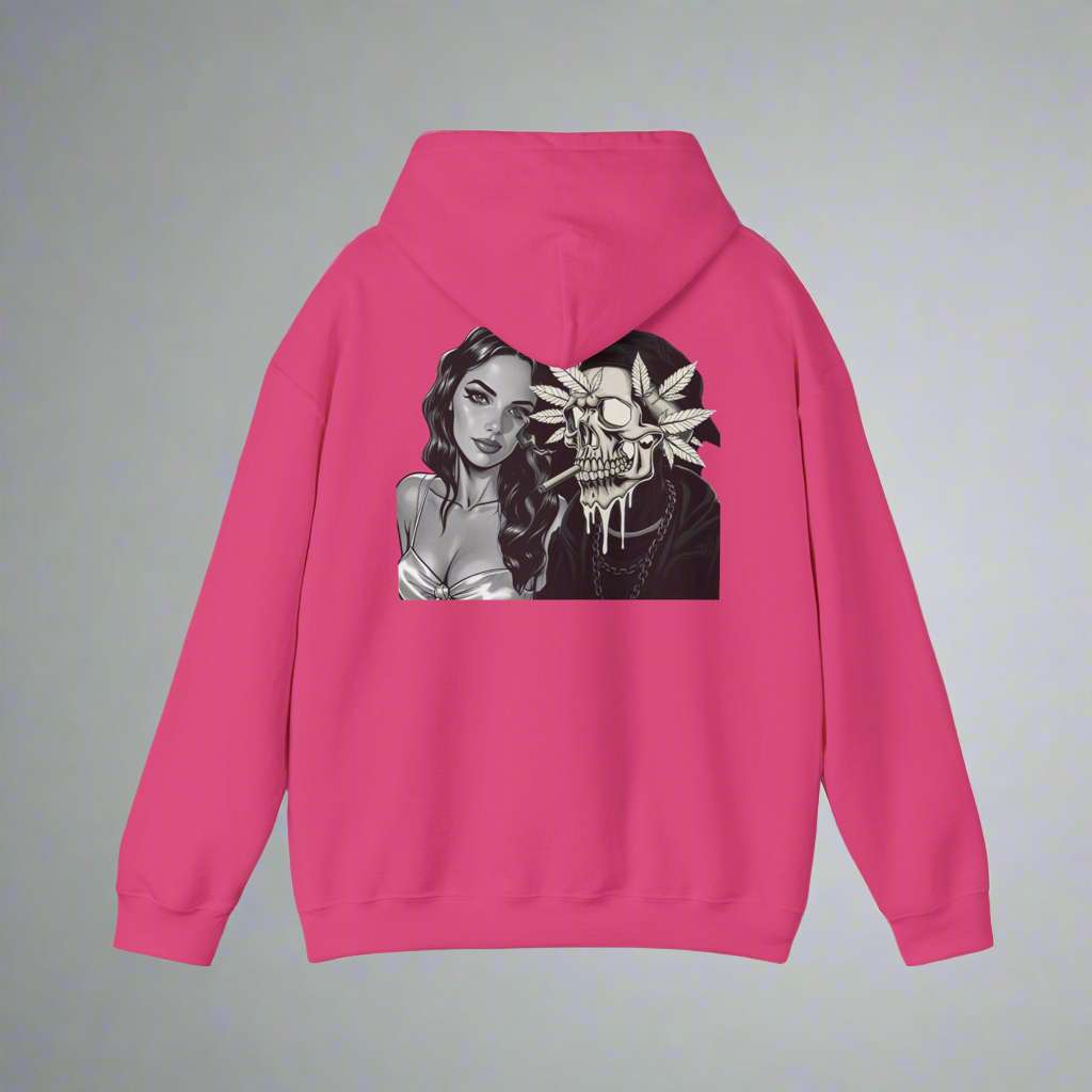 Graphic Hoodie~ white,pink,blue and purple