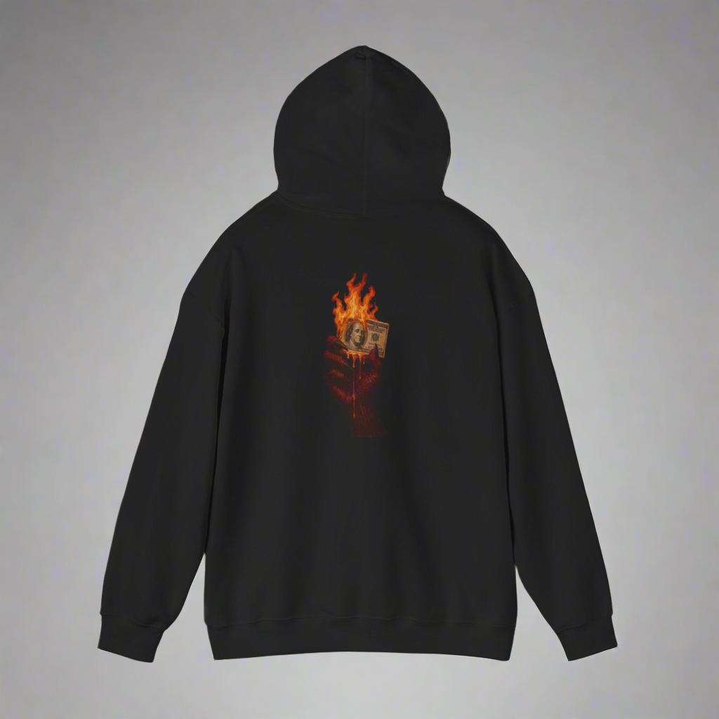 Graphic Hoodie~ black, white and grey
