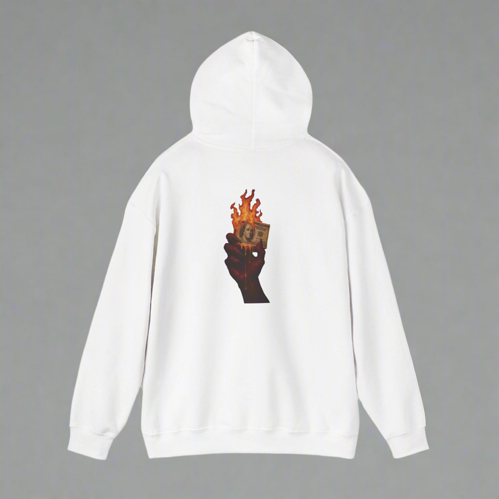 Graphic Hoodie~ black, white and grey