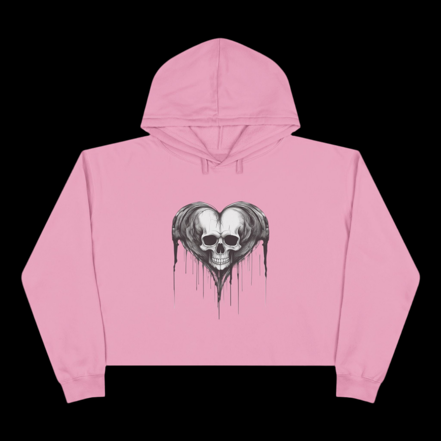 Cropped Hoodie ~ black or pink