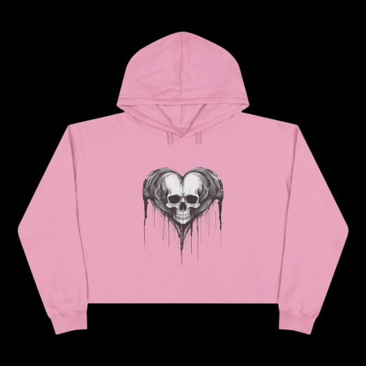 Cropped Hoodie ~ black or pink