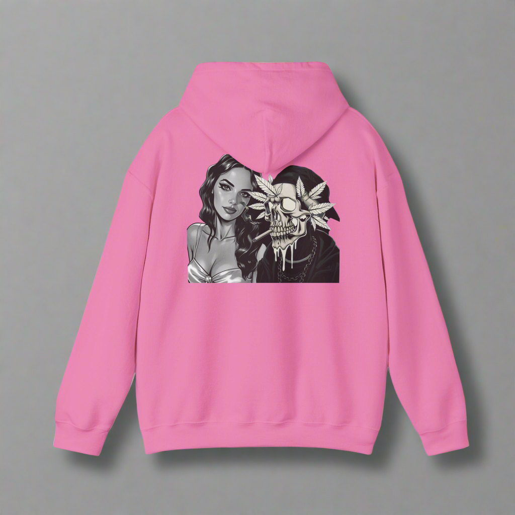 Graphic Hoodie~ white,blue,purple,pink and blue