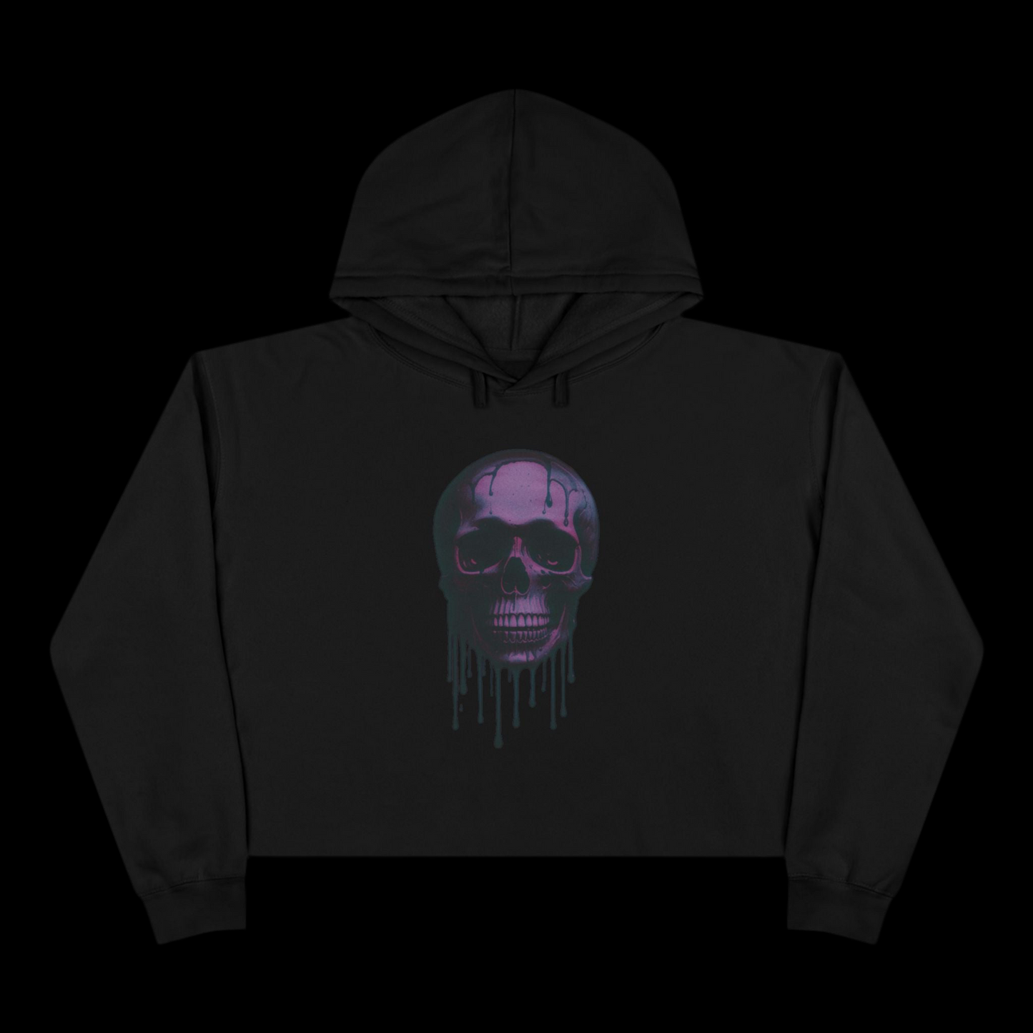 Cropped Hoodie ~ black or purple