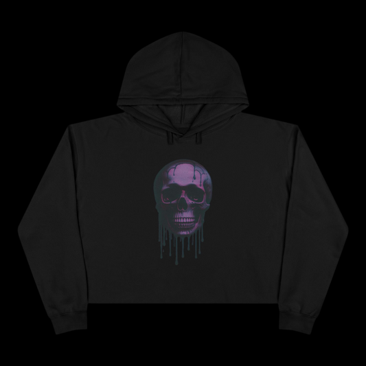 Cropped Hoodie ~ black or purple