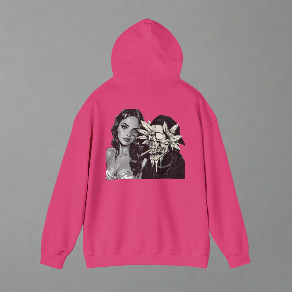 Graphic Hoodie~ white,blue,purple,pink and blue
